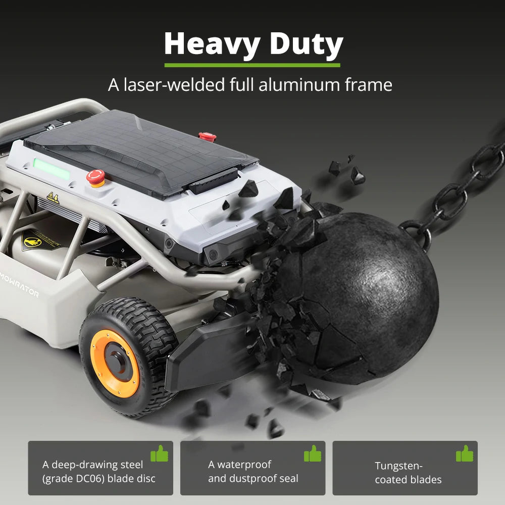 mowrator s1 4wd12ah erweitertes leistungspaket: s1 4wd12ah 75% hangmäher + zusätzlicher 18ah akku