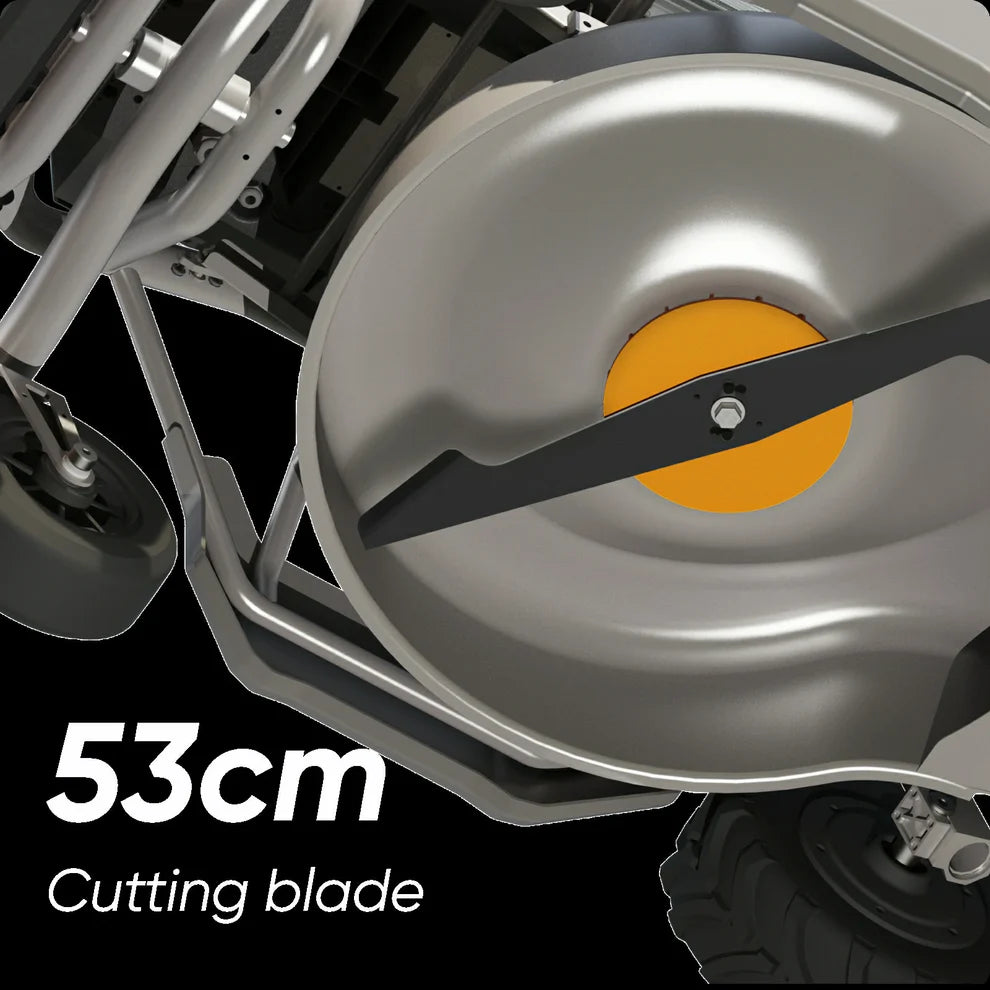 cleancut maintenance-free bundle: mowrator s1 2wd 12ah lawn mower+self-sharpening mowing blades