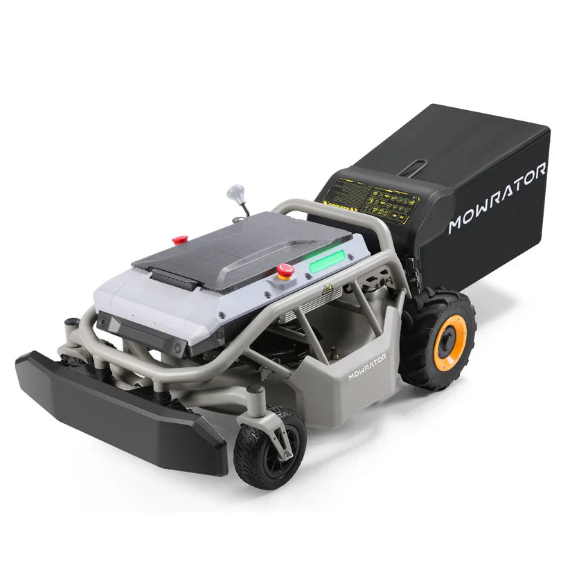 mowrator s1 2wd 12ah beast leafvac bundle | powerful leaf mulching & clean cut