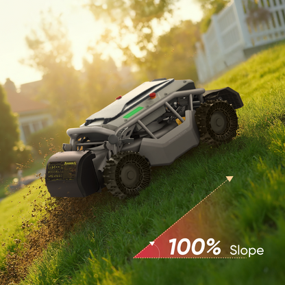 Mowrator S1 4WD12Ah Extreme Climber Bundle (100 %): S1 4WD 12Ah Rasenmäher + 2 Paar verformbare Reifen