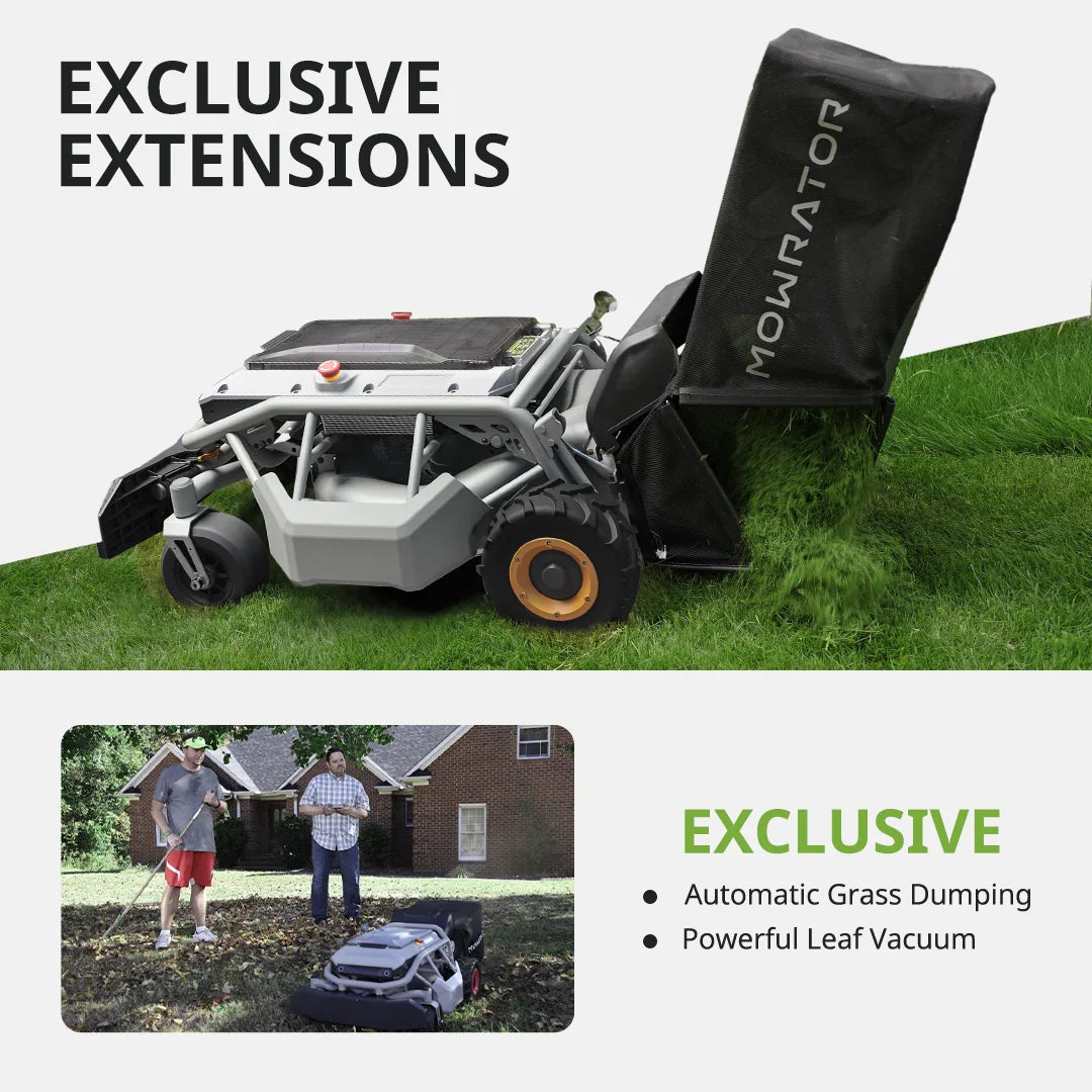 wet grass handling bundle: mowrator s1 2wd 18ah lawn mower+high lift mowing blades