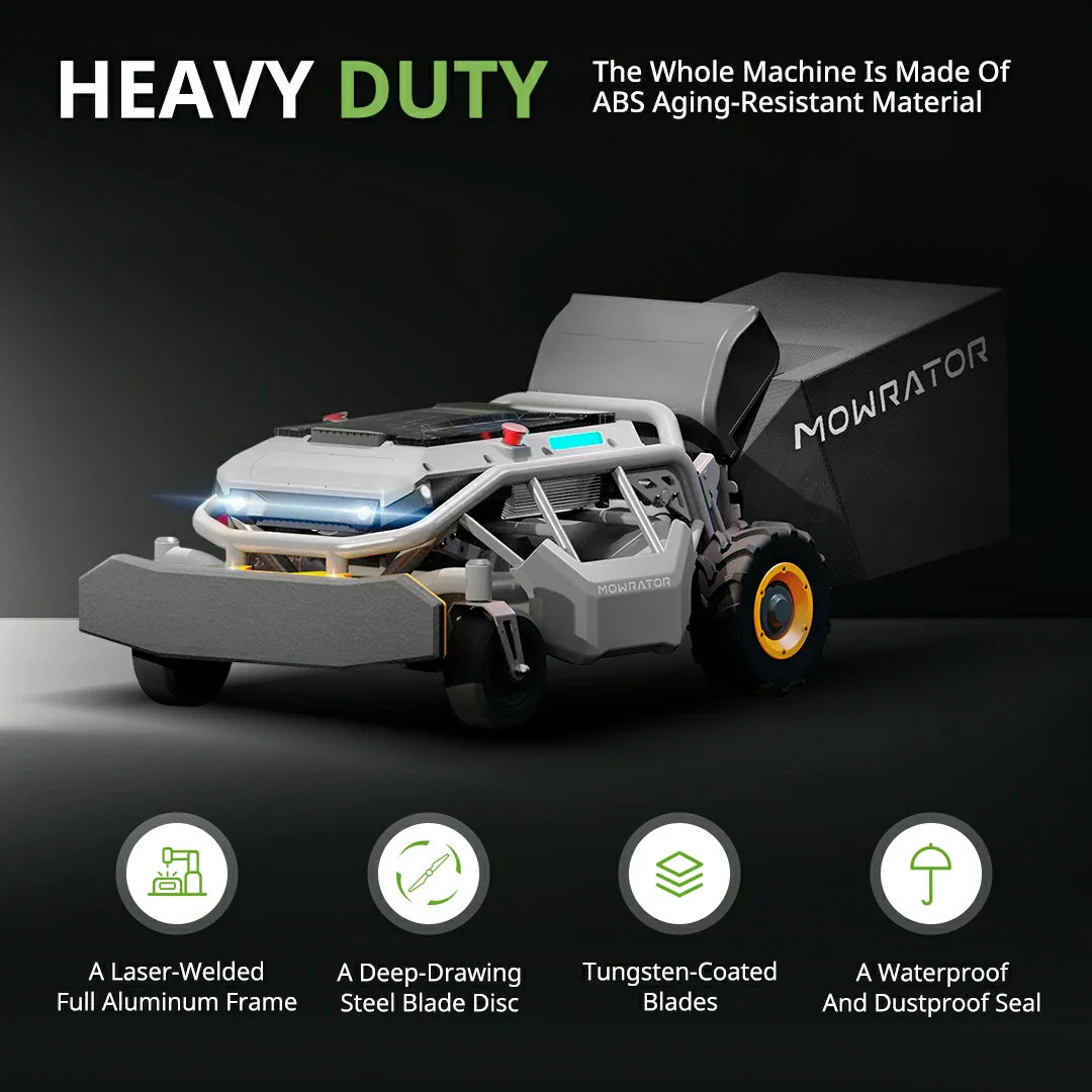 multi-function bundle: mowrator s1 2wd lawn mower+auto dumping bag+vacuum kit