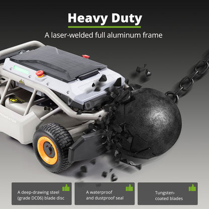 Extended Power Bundle: Mowrator S1 4WD 18Ah Lawn Mower+Extra 12Ah Battery