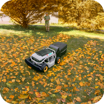 Mowrator S1 4WD 12Ah Beast LeafVac Paket | Leistungsstarkes Mulchen von Laub und Mähen an Hängen