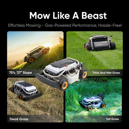 Mowrator S1 4WD 12Ah Multi-Function Bundle | Powerful Leaf Mulching & Slope Mowing