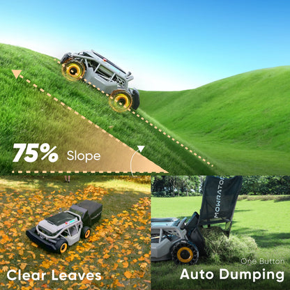 Mowrator S1 4WD 12Ah Multi-Function Bundle | Powerful Leaf Mulching & Slope Mowing