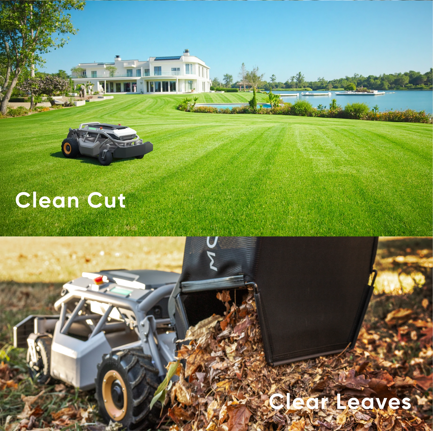 mowrator s1 2wd 12ah beast leafvac paket | leistungsstarkes mulchen von laub und sauberer schnitt