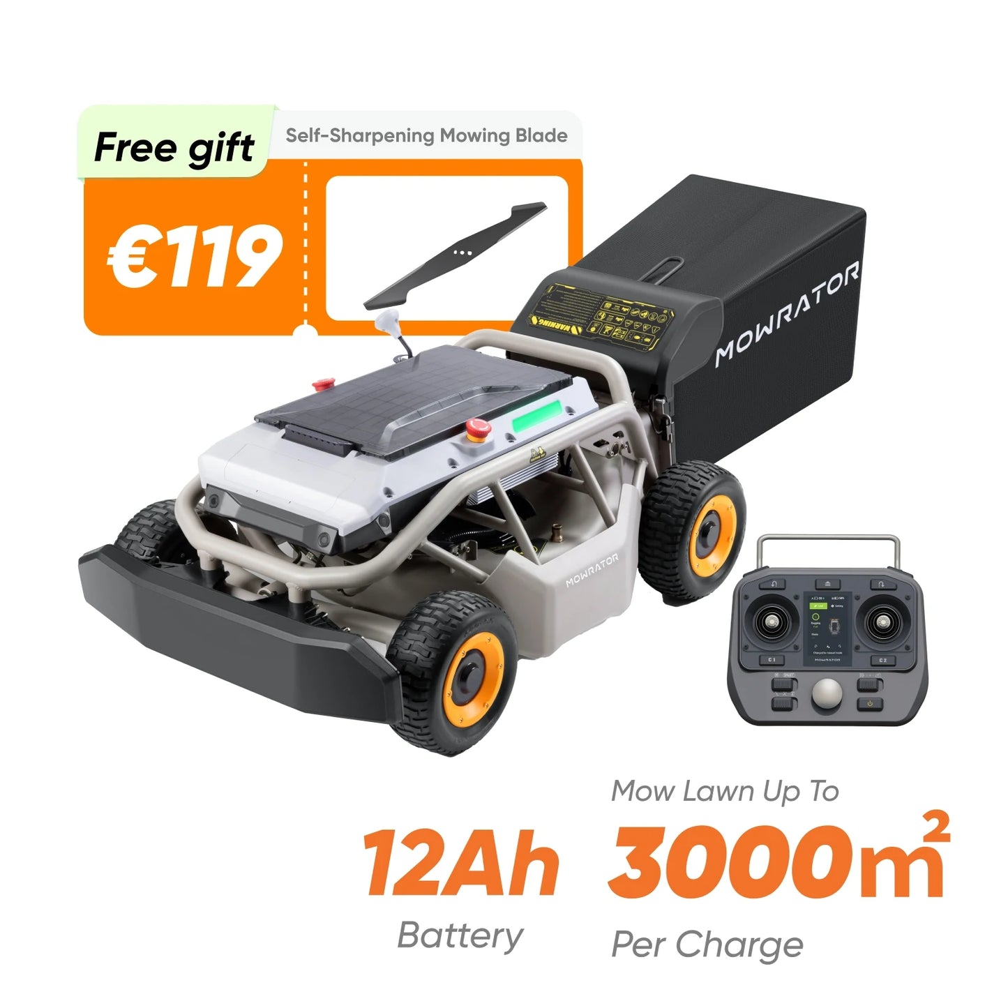 mowrator s1 remote control lawn mower 4wd 75% slope