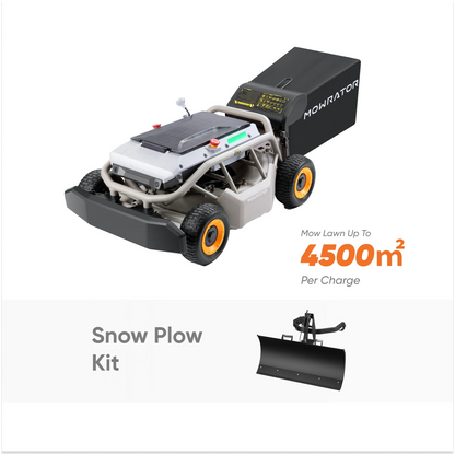 Winter Prep Bundle: Mowrator S1 4WD 18Ah 75% Slope Mower+ Snow Plow Kit