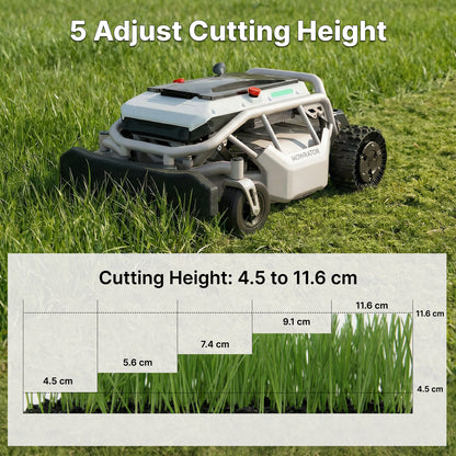 Mowrator S1 Leaf & Lawn 2WD 45% Slope Remote Control Lawn Mower with Leaf Shredding Vacuum