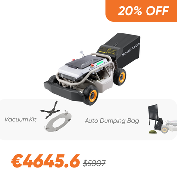 Multi-Function Bundle: Mowrator S1 4WD 18Ah Lawn Mower+Auto Dumping Bag+Vacuum Kit