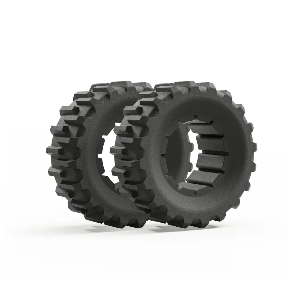pair of wide wheels | for 85% slope