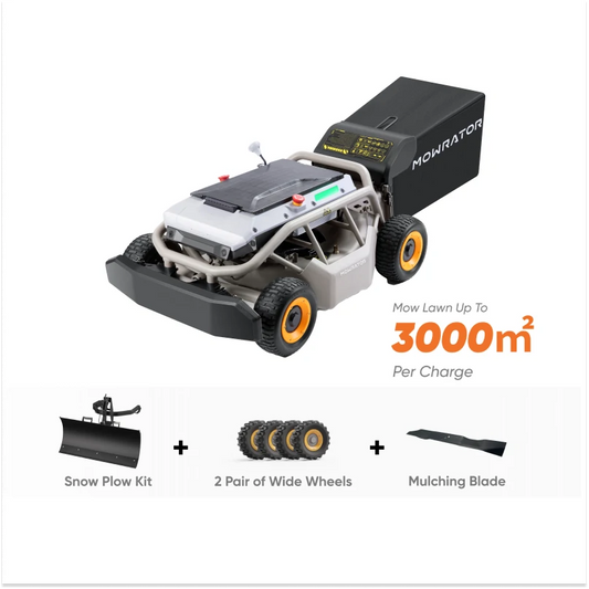 All-Season Bundle with S1 4WD 12Ah RC Lawn Mower