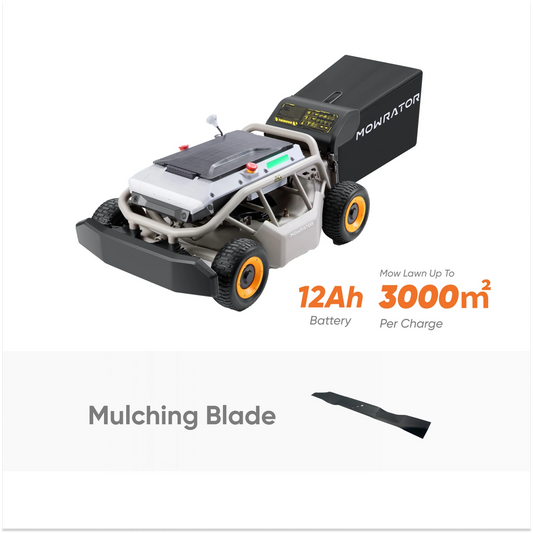Mowrator S1 4WD 12Ah Beast LeafVac Paket | Leistungsstarkes Mulchen von Laub und Mähen an Hängen