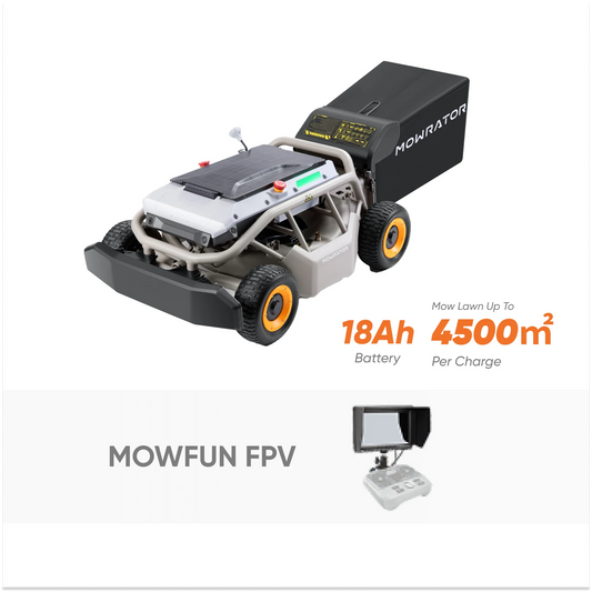 IndoorMow Bundle: Mowrator S1 4WD 18Ah 75% Slope Mower+MOWFUN FPV