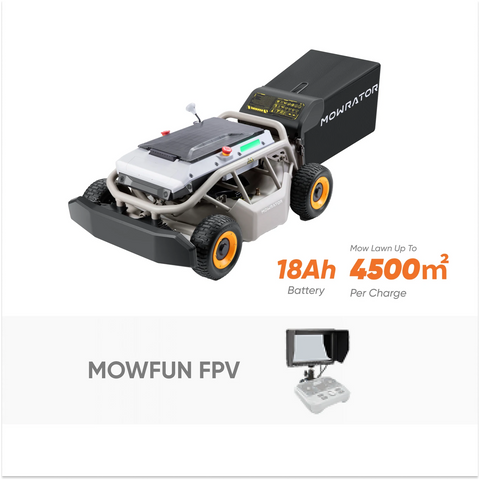IndoorMow-Paket: Mowrator S1 4WD 18Ah 75% Hangmäher+MOWFUN FPV 