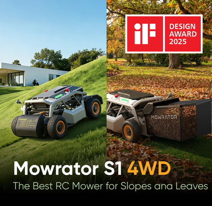 Mowrator S1 4WD 18Ah, Pack pour pentes raides | Capacité d'escalade de 85 % (40°)