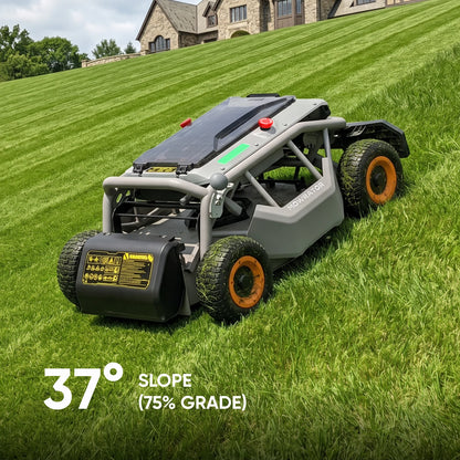Mowrator S1 Tondeuse Télécommandée 4WD 18Ah Pour Pentes À 75% Avec Aspirateur-Broyeur De Feuilles