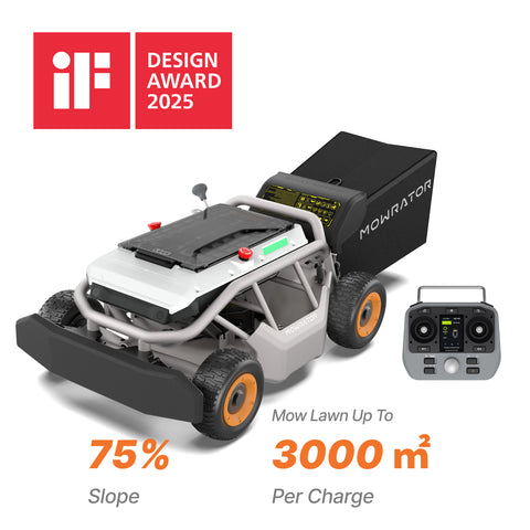 Mowrator S1 Laub & Rasen 4WD 75% Steigung mit Laubsauger-Schredder