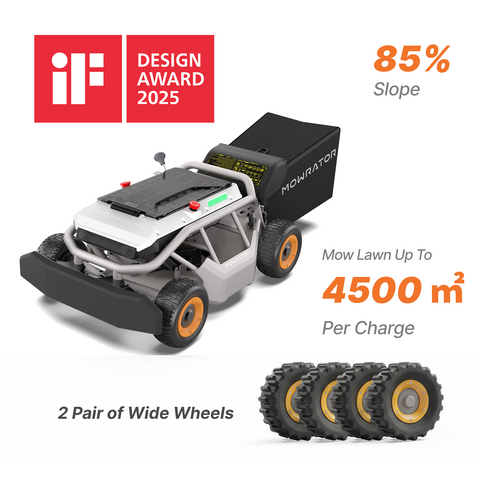 Mowrator S1 4WD 18Ah Steilhang-Paket | 85% (40°) Steigfähigkeit