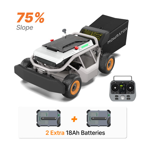 Mowrator S1 Laub & Rasen 4WD 75% Steigung mit Laubsauger-Schredder