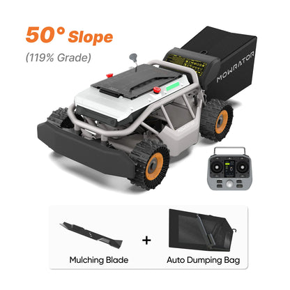 Mowrator S1 12Ah Auto-Dumping Lawn Care Bundle