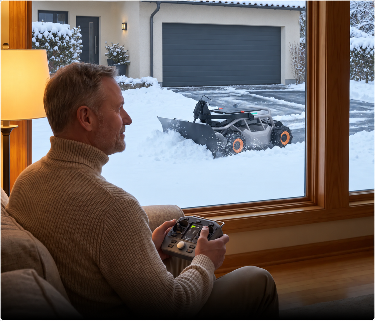 Stay inside. Grab the remote. Watch it clear.