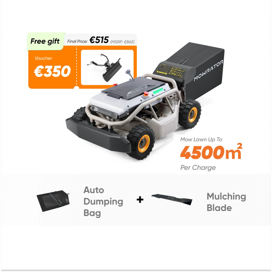 All-Season Bundle: 4-in-1 Package with Mowrator S1 4WD （Wide Wheels Edition）Slope Lawn Mower