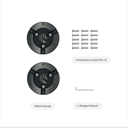 Pair of Metel Hubcaps |  2WD Optional Upgrade